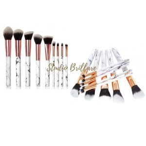 Kit com 10 Pincéis Marmorizados